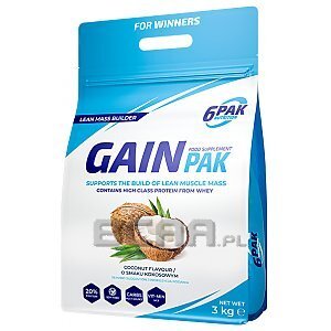 6Pak Nutrition Gain Pak 3000g 1/1
