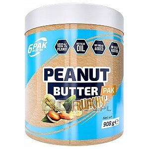 6Pak Nutrition Peanut Butter PAK Crunchy 908g 1/1