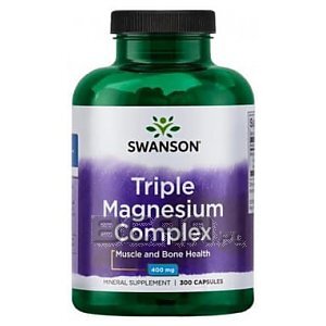 Swanson Triple Magnesium Complex 400mg 300kaps. 1/1