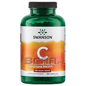 Swanson Vitamin C 500mg with Rose Hips 250kaps. 1/1