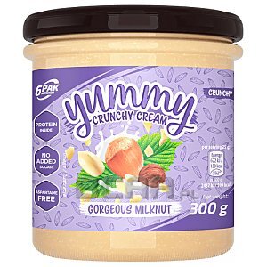 6Pak Nutrition Yummy Crunchy Cream - Mleczny krem orzechowy 300g  1/1