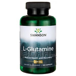 Swanson L-Glutamine 500mg 100kaps. 1/1
