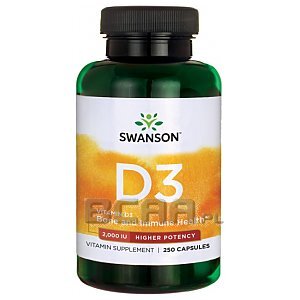 Swanson Vitamin D3 2000IU 250kaps. 1/1