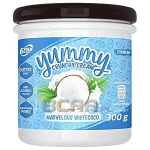 6Pak Nutrition Yummy Crunchy Cream - Delikatny kokos 300g Wyprzedaż! 1/1