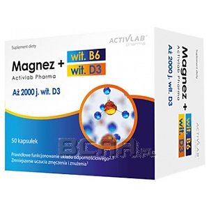 Activlab Pharma Magnez + D3 50kaps. 1/1