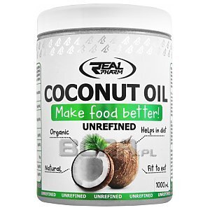 Real Pharm Coconut Oil Unrefined 1000ml 1/2