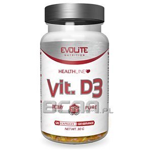 Evolite Vitamin D3 2000IU 120kaps. 1/1