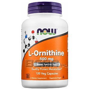 Now Foods L-Ornithine 500mg 120kaps. 1/2
