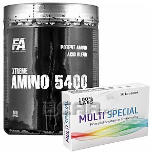 Fitness Authority Xtreme Amino 5400 + 100% LABS Multi Special 400tab.+30kaps. 1/1