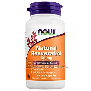 Now Foods Natural Resveratrol 50mg 60kaps. 1/1