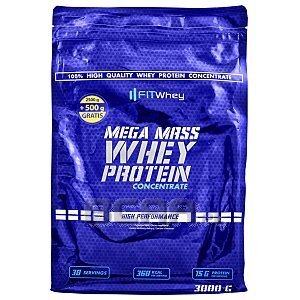 Fit Whey Mega Mass Whey Protein Concentrate 2500g+500g GRATIS! 1/2