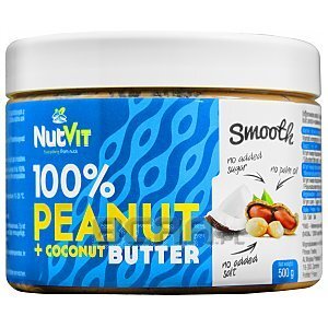 NutVit 100% Peanut + Coconut Butter Smooth 500g  1/1