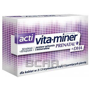 Acti Vita-miner Prenatal + DHA 30tab. + 30kaps. 1/1