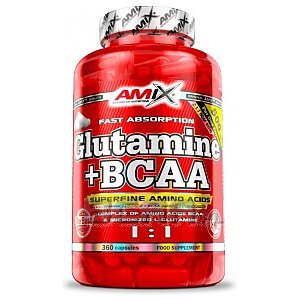 Amix Glutamine + BCAA 360kaps. Wyprzedaż! 1/1