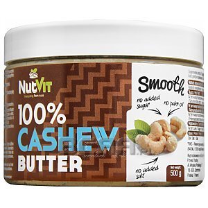 NutVit 100% Cashew Butter Smooth 500g  1/1