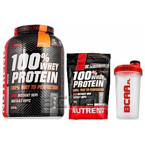 Nutrend 100% Whey Protein + Shaker 2250g + 500g + 700ml GRATIS! 1/1