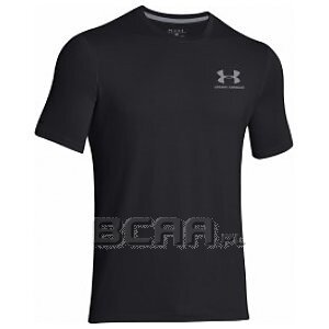 Under Armour Koszulka Męska Charged Cotton Sportstyle Left Chest Logo T-Shirt 1257616-001 ciemnoszary 1/3