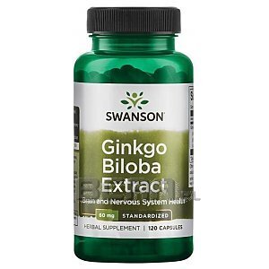 Swanson Ginkgo Biloba Extract 60mg 120kaps. 1/1