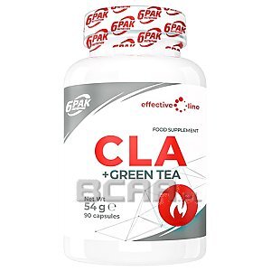 6Pak Nutrition Effective Line CLA + Green Tea 90kaps.Wyprzedaż! 1/1