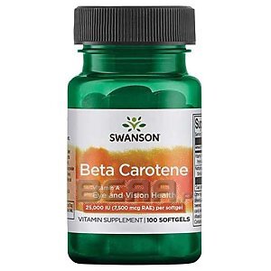 Swanson Beta Carotene Vitamin A 25.000IU 100kaps. 1/1