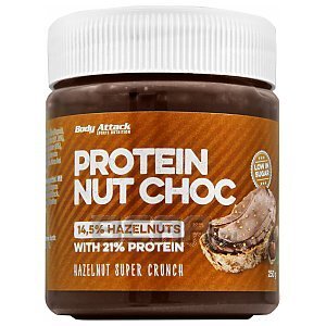 Body Attack Protein Nut Choc Hazelnut Crunchy 250g  1/2
