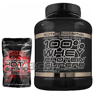 Scitec 100% Whey Protein Superb + Hot Blood 3.0 2160g + 100g  1/1