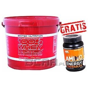Scitec / Optimum Nutrition 100% Whey Protein Professional + Amino Energy Chewables 5000g + 75tab. 1/1