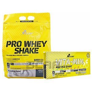 Olimp Pro Whey Shake + Vita-Min Multiple Sport 2270g+60kaps 1/1