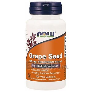 Now Foods Grape Seed 100mg 100vkaps. 1/1
