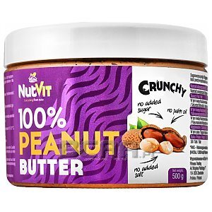 NutVit 100% Peanut Butter Crunchy 500g 1/1