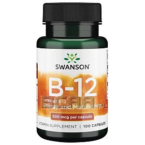Swanson Vitamin B-12 500mcg 100kaps. 1/1