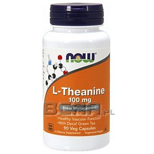 Now Foods L-Theanine with Decaf Green Tea 100mg 90vkaps. 1/1