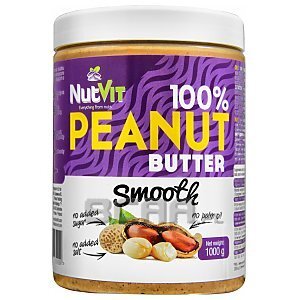 NutVit 100% Peanut Butter Smooth 1000g 1/1