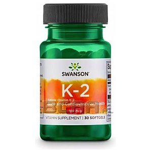 Swanson Vitamin K-2 Menaquinone-7 from Natto 100mcg 30kaps. 1/1