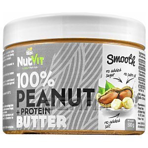 NutVit 100% Peanut + Protein Butter 500g 1/1