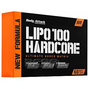 Body Attack Lipo 100 Hardcore 60kaps.  1/3