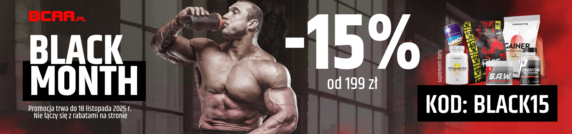 Rabat -15% od 199 zł