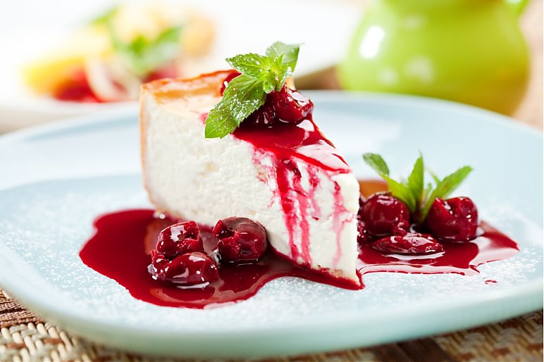 Ciasto z frużeliną wiśniową