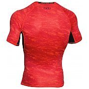 Under Armour Men`s HeatGear Armour Compression Printed Short Sleeve T-Shirt 1257477-984 czerwony 2/3